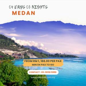 4D/3N MEDAN – BERASTAGI – LAKE TOBA